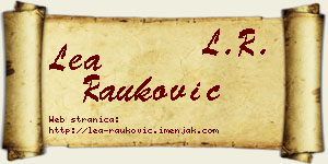 Lea Rauković vizit kartica